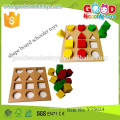 Jogo de brinquedos pré-escolar Wooden Educational Shape Board Jogadores do Schooler Jogos de mesa inteligentes